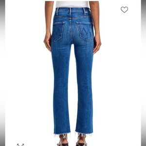 Mother Hustler Ankle Fray High Rise Flare Leg Denim Jeans